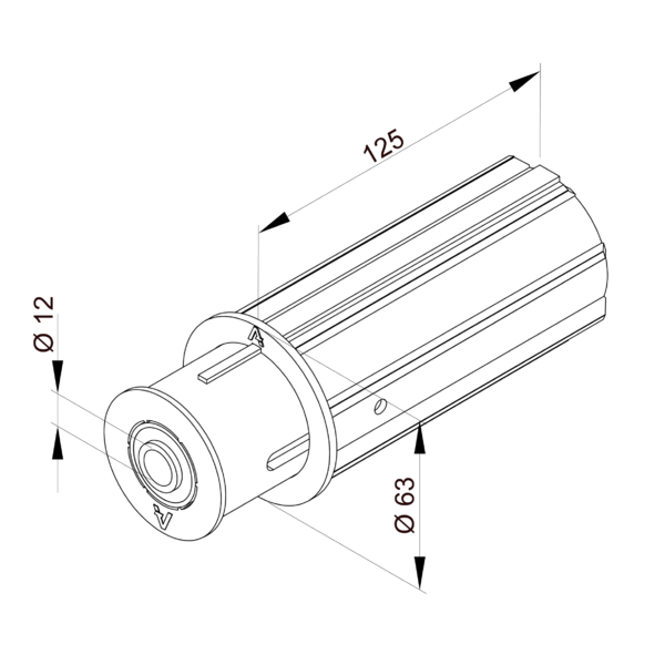 Teleskopická násadka Ø 63